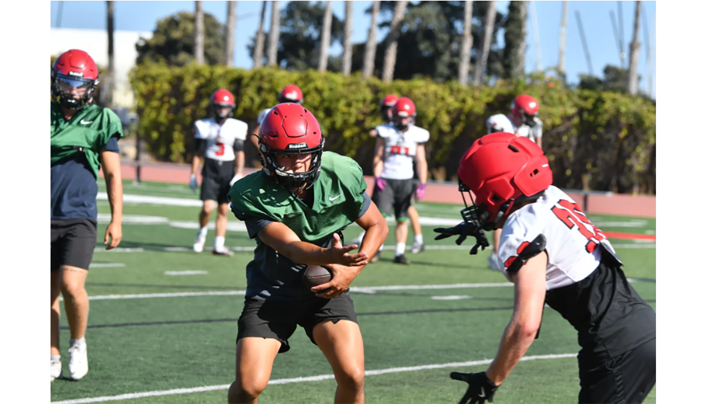 SBCC Football Practice - Photo by Gary Kim for the SB Independent